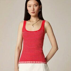 Jcrew Ribbed tank top in premium ultra-fine cotton NWT